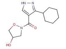 2-[(3-cyclohexyl-1H-pyrazol-4-yl)carbonyl]-4-isoxazolidinol