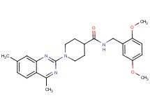 N-(2,5-dimethoxybenzyl)-1-(4,7-dimethyl-2-quinazolinyl)-4-piperidinecarboxamide