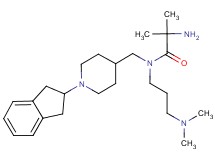 N~1~-{[1-(2,3-dihydro-1H-inden-2-yl)-4-piperidinyl]methyl}-N~1~-[3-(dimethylamino)propyl]-2-methylalaninamide bis(trifluoroacetate)
