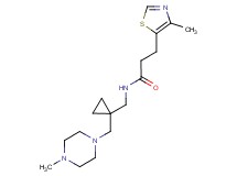 N-({1-[(4-methylpiperazin-1-yl)methyl]cyclopropyl}methyl)-3-(4-methyl-1,3-thiazol-5-yl)propanamide