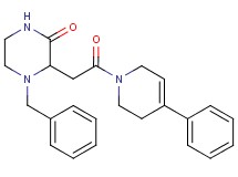 4-benzyl-3-[2-oxo-2-(4-phenyl-3,6-dihydro-1(2H)-pyridinyl)ethyl]-2-piperazinone