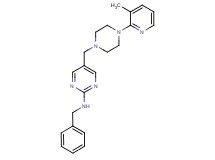 N-benzyl-5-{[4-(3-methyl-2-pyridinyl)-1-piperazinyl]methyl}-2-pyrimidinamine