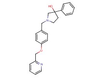 3-phenyl-1-[4-(pyridin-2-ylmethoxy)benzyl]pyrrolidin-3-ol