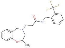 3-(2-methyl-2,3-dihydro-1,4-benzoxazepin-4(5H)-yl)-N-[2-(trifluoromethyl)benzyl]propanamide
