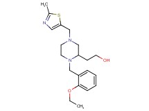 2-{1-(2-ethoxybenzyl)-4-[(2-methyl-1,3-thiazol-5-yl)methyl]-2-piperazinyl}ethanol