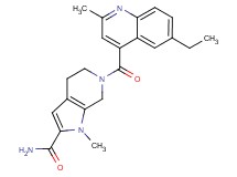 6-[(6-ethyl-2-methyl-4-quinolinyl)carbonyl]-1-methyl-4,5,6,7-tetrahydro-1H-pyrrolo[2,3-c]pyridine-2-carboxamide