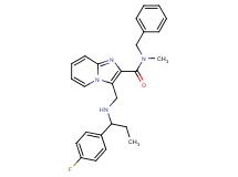 N-benzyl-3-({[1-(4-fluorophenyl)propyl]amino}methyl)-N-methylimidazo[1,2-a]pyridine-2-carboxamide