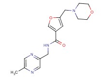 N-[(5-methyl-2-pyrazinyl)methyl]-5-(4-morpholinylmethyl)-3-furamide