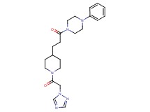 1-phenyl-4-{3-[1-(1H-1,2,4-triazol-1-ylacetyl)-4-piperidinyl]propanoyl}piperazine