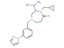 4-(cyclopropylmethyl)-3-isopropyl-1-[3-(1H-pyrazol-1-yl)benzyl]-1,4-diazepan-5-one