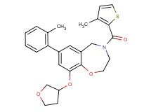 7-(2-methylphenyl)-4-[(3-methyl-2-thienyl)carbonyl]-9-(tetrahydro-3-furanyloxy)-2,3,4,5-tetrahydro-1,4-benzoxazepine