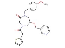 1-(4-methoxybenzyl)-6-(3-pyridinylmethoxy)-4-(2-thienylacetyl)-1,4-diazepan-2-one