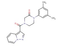 1-(3,5-dimethylphenyl)-4-(pyrazolo[1,5-a]pyridin-3-ylcarbonyl)-2-piperazinone