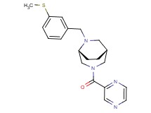 (1R*,5R*)-6-[3-(methylthio)benzyl]-3-(pyrazin-2-ylcarbonyl)-3,6-diazabicyclo[3.2.2]nonane