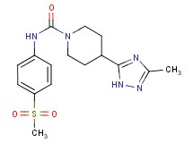 N-[4-(methylsulfonyl)phenyl]-4-(3-methyl-1H-1,2,4-triazol-5-yl)piperidine-1-carboxamide