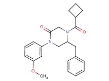 5-benzyl-4-(cyclobutylcarbonyl)-1-(3-methoxyphenyl)-2-piperazinone