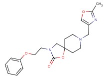 8-[(2-methyl-1,3-oxazol-4-yl)methyl]-3-(2-phenoxyethyl)-1-oxa-3,8-diazaspiro[4.5]decan-2-one