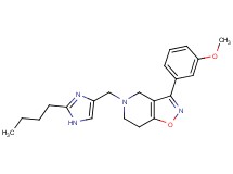 5-[(2-butyl-1H-imidazol-4-yl)methyl]-3-(3-methoxyphenyl)-4,5,6,7-tetrahydroisoxazolo[4,5-c]pyridine