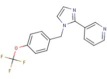 3-{1-[4-(trifluoromethoxy)benzyl]-1H-imidazol-2-yl}pyridine