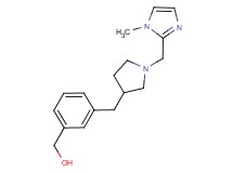 [3-({1-[(1-methyl-1H-imidazol-2-yl)methyl]pyrrolidin-3-yl}methyl)phenyl]methanol