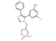 1-[(1,1-dioxidotetrahydro-3-thienyl)methyl]-5-(3-fluoro-5-methylphenyl)-4-phenyl-1H-imidazole