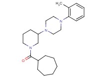 1-[1-(cycloheptylcarbonyl)-3-piperidinyl]-4-(2-methylphenyl)piperazine