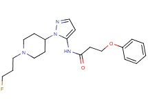 N-{1-[1-(3-fluoropropyl)piperidin-4-yl]-1H-pyrazol-5-yl}-3-phenoxypropanamide