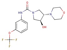 (3S*,4S*)-3-hydroxy-4-morpholin-4-yl-N-[3-(trifluoromethoxy)phenyl]pyrrolidine-1-carboxamide