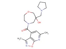 4-[(3,6-dimethylisoxazolo[5,4-b]pyridin-4-yl)carbonyl]-6-(pyrrolidin-1-ylmethyl)-1,4-oxazepan-6-ol