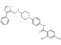 2,4-dimethyl-N-[4-(4-{[(4-phenyl-1,3-thiazol-5-yl)methyl]amino}-1-piperidinyl)phenyl]benzamide