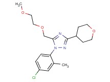 1-(4-chloro-2-methylphenyl)-5-[(2-methoxyethoxy)methyl]-3-(tetrahydro-2H-pyran-4-yl)-1H-1,2,4-triazole