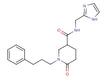 N-(1H-imidazol-2-ylmethyl)-6-oxo-1-(3-phenylpropyl)-3-piperidinecarboxamide