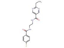 2-ethyl-N-{2-[(4-fluorobenzoyl)amino]ethyl}-5-pyrimidinecarboxamide