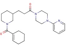 1-{3-[1-(1-cyclohexen-1-ylcarbonyl)-3-piperidinyl]propanoyl}-4-(2-pyridinyl)piperazine