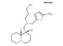 (1R,9aR)-1-({(3-hydroxypropyl)[(5-methyl-2-thienyl)methyl]amino}methyl)octahydro-2H-quinolizin-1-ol