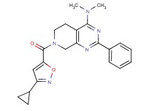 7-[(3-cyclopropylisoxazol-5-yl)carbonyl]-N,N-dimethyl-2-phenyl-5,6,7,8-tetrahydropyrido[3,4-d]pyrimidin-4-amine