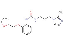 N-[3-(2-methyl-1H-imidazol-1-yl)propyl]-N'-[2-(tetrahydrofuran-2-ylmethoxy)phenyl]urea