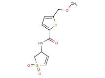 N-(1,1-dioxido-2,3-dihydro-3-thienyl)-5-(methoxymethyl)thiophene-2-carboxamide