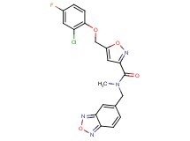 N-(2,1,3-benzoxadiazol-5-ylmethyl)-5-[(2-chloro-4-fluorophenoxy)methyl]-N-methyl-3-isoxazolecarboxamide