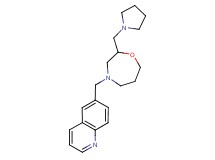 6-{[2-(pyrrolidin-1-ylmethyl)-1,4-oxazepan-4-yl]methyl}quinoline