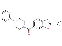 2-cyclopropyl-6-[(4-phenyl-3,6-dihydro-1(2H)-pyridinyl)carbonyl]-1,3-benzoxazole