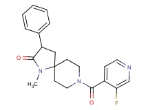 8-(3-fluoroisonicotinoyl)-1-methyl-3-phenyl-1,8-diazaspiro[4.5]decan-2-one