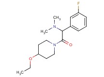 2-(4-ethoxy-1-piperidinyl)-1-(3-fluorophenyl)-N,N-dimethyl-2-oxoethanamine