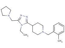 4-[4-ethyl-5-(pyrrolidin-1-ylmethyl)-4H-1,2,4-triazol-3-yl]-1-(2-methylbenzyl)piperidine
