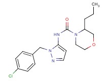 N-[1-(4-chlorobenzyl)-1H-pyrazol-5-yl]-3-propylmorpholine-4-carboxamide