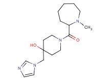 4-(1H-imidazol-1-ylmethyl)-1-[(1-methyl-2-azepanyl)carbonyl]-4-piperidinol