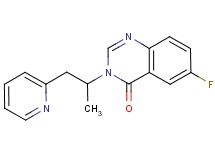 6-fluoro-3-(1-methyl-2-pyridin-2-ylethyl)quinazolin-4(3H)-one