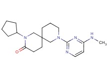 2-cyclopentyl-8-[4-(methylamino)-2-pyrimidinyl]-2,8-diazaspiro[5.5]undecan-3-one