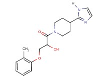 1-[4-(1H-imidazol-2-yl)-1-piperidinyl]-3-(2-methylphenoxy)-1-oxo-2-propanol