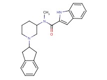 N-[1-(2,3-dihydro-1H-inden-2-yl)-3-piperidinyl]-N-methyl-1H-indole-2-carboxamide